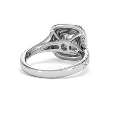 Anastasia GIA Diamond Halo Engagement Ring 18K White Gold 1.85ct G/VS