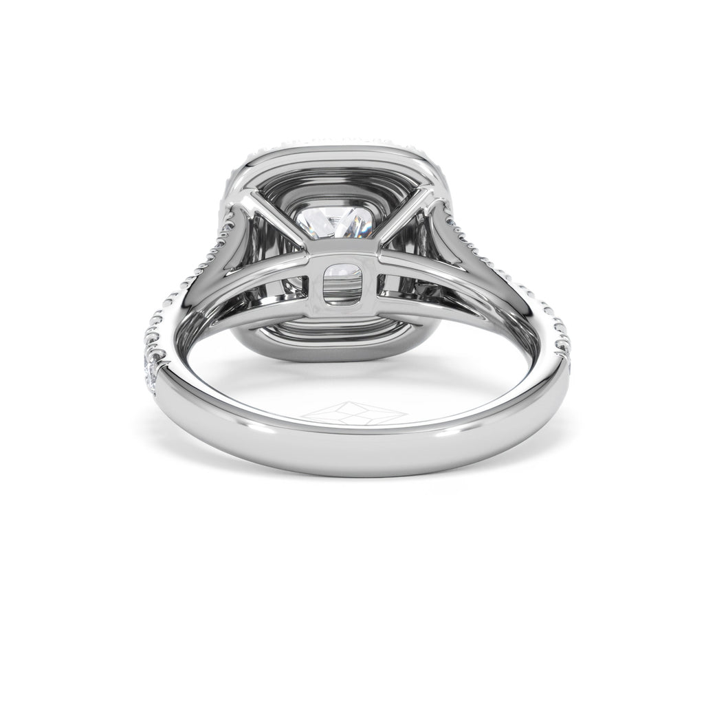 Anastasia Lab Diamond Halo Engagement Ring in Platinum 1.85ct F/VS1