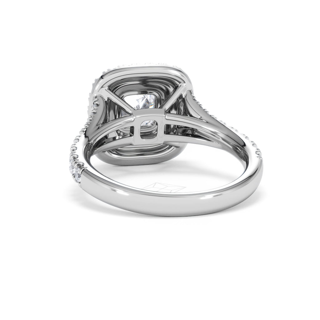 Anastasia Lab Diamond Halo Engagement Ring in Platinum 1.85ct F/VS1