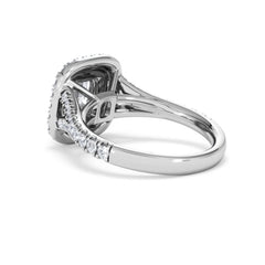 Anastasia GIA Diamond Halo Engagement Ring 18K White Gold 1.85ct G/VS