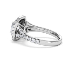 Anastasia Lab Diamond Halo Engagement Ring in Platinum 1.85ct F/VS1