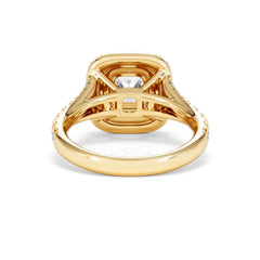 Anastasia GIA Diamond Halo Engagement Ring in 18K Gold 1.85ct G/VS