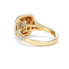 Anastasia GIA Diamond Halo Engagement Ring in 18K Gold 1.85ct G/VS