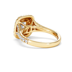 Anastasia GIA Diamond Halo Engagement Ring in 18K Gold 1.85ct G/VS
