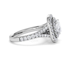 Anastasia Lab Diamond Halo Engagement Ring in Platinum 2.15ct F/VS1