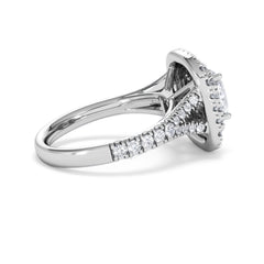 Anastasia Lab Diamond Halo Engagement Ring in Platinum 2.15ct F/VS1