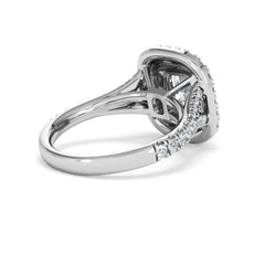 Anastasia Lab Diamond Halo Engagement Ring in Platinum 2.15ct F/VS1