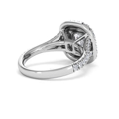 Anastasia Lab Diamond Halo Engagement Ring in Platinum 2.15ct F/VS1