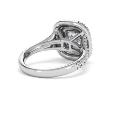 Anastasia Lab Diamond Halo Engagement Ring 18K White Gold 2.15ct F/VS1