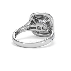 Anastasia Lab Diamond Halo Engagement Ring 18K White Gold 2.15ct F/VS1