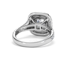 Anastasia Lab Diamond Halo Engagement Ring 18K White Gold 2.15ct F/VS1