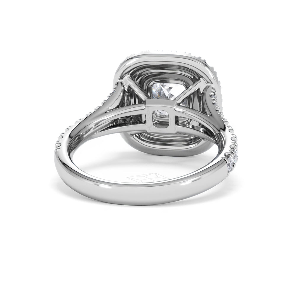 Anastasia Lab Diamond Halo Engagement Ring in Platinum 2.15ct F/VS1