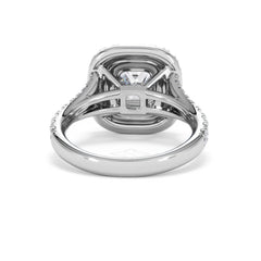 Anastasia Lab Diamond Halo Engagement Ring 18K White Gold 2.15ct F/VS1