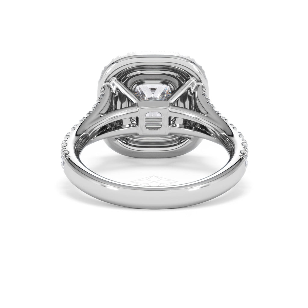 Anastasia Lab Diamond Halo Engagement Ring in Platinum 2.15ct F/VS1