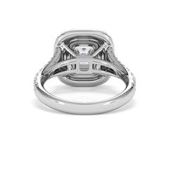 Anastasia Lab Diamond Halo Engagement Ring 18K White Gold 2.15ct F/VS1