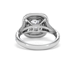 Anastasia Lab Diamond Halo Engagement Ring in Platinum 2.15ct F/VS1