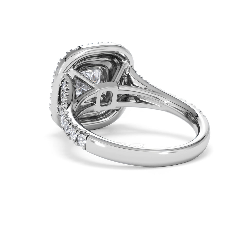 Anastasia Lab Diamond Halo Engagement Ring in Platinum 2.15ct F/VS1