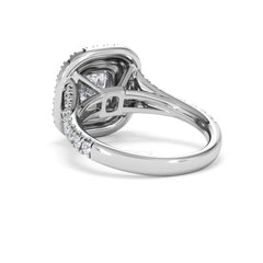 Anastasia Lab Diamond Halo Engagement Ring in Platinum 2.15ct F/VS1