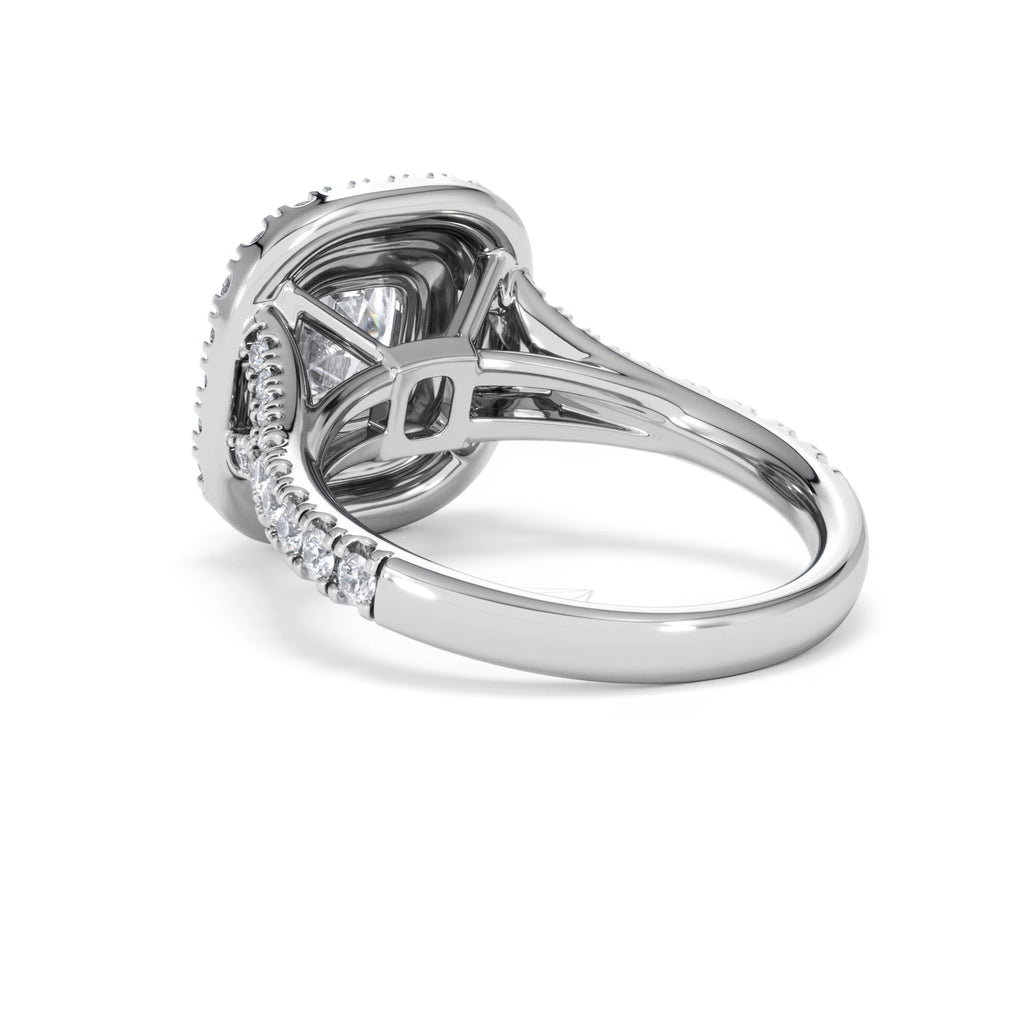 Anastasia Lab Diamond Halo Engagement Ring in Platinum 2.15ct F/VS1