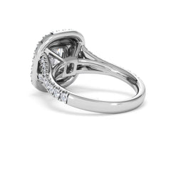Anastasia Lab Diamond Halo Engagement Ring 18K White Gold 2.15ct F/VS1