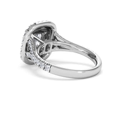 Anastasia Lab Diamond Halo Engagement Ring 18K White Gold 2.15ct F/VS1