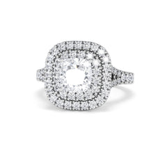 Anastasia Lab Diamond Halo Engagement Ring in Platinum 2.15ct F/VS1
