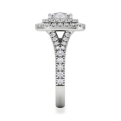 Anastasia Lab Diamond Halo Engagement Ring in Platinum 2.15ct F/VS1