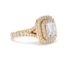 Anastasia Lab Diamond Halo Engagement Ring in 18K Gold 2.15ct F/VS1