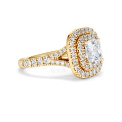 Anastasia Lab Diamond Halo Engagement Ring in 18K Gold 2.15ct F/VS1