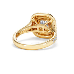 Anastasia Lab Diamond Halo Engagement Ring in 18K Gold 2.15ct F/VS1