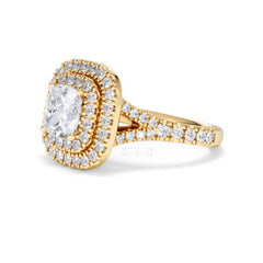 Anastasia Lab Diamond Halo Engagement Ring in 18K Gold 2.15ct F/VS1