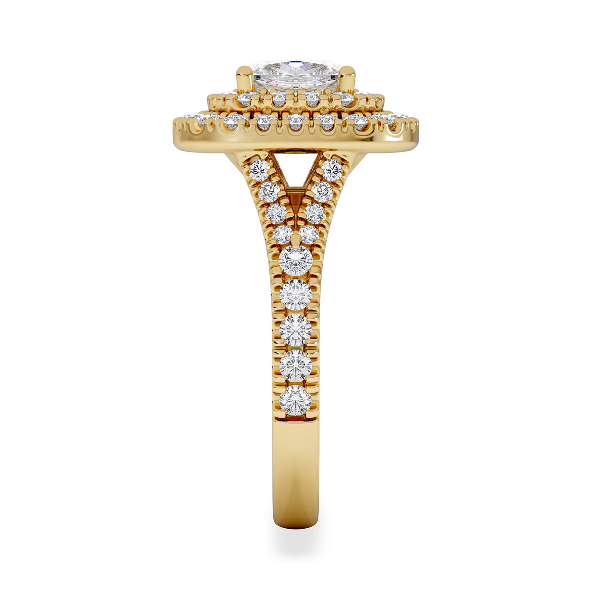 Anastasia Lab Diamond Halo Engagement Ring in 18K Gold 2.15ct F/VS1
