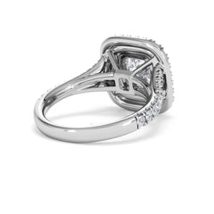 Anastasia Lab Diamond Halo Engagement Ring in Platinum 2.70ct F/VS1