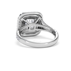 Anastasia Lab Diamond Halo Engagement Ring in Platinum 2.70ct F/VS1