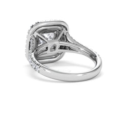 Anastasia Lab Diamond Halo Engagement Ring 18K White Gold 2.70ct F/VS1
