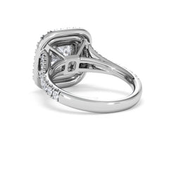 Anastasia Lab Diamond Halo Engagement Ring 18K White Gold 2.70ct F/VS1
