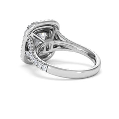 Anastasia Lab Diamond Halo Engagement Ring in Platinum 2.70ct F/VS1