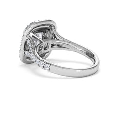 Anastasia Lab Diamond Halo Engagement Ring in Platinum 2.70ct F/VS1