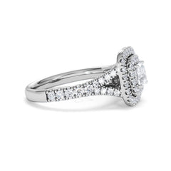 Anastasia Diamond Halo Engagement Ring in Platinum 1.30ct G/VS