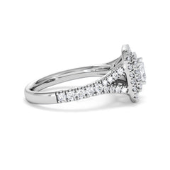Anastasia Diamond Halo Engagement Ring in Platinum 1.30ct G/VS