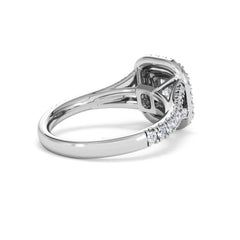 Anastasia Diamond Halo Engagement Ring in Platinum 1.30ct G/VS