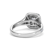 Anastasia Diamond Halo Engagement Ring in Platinum 1.30ct H/SI