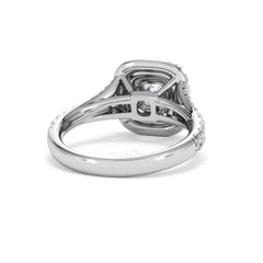 Anastasia Diamond Halo Engagement Ring in Platinum 1.30ct G/VS
