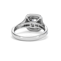 Anastasia Diamond Halo Engagement Ring in Platinum 1.30ct G/VS