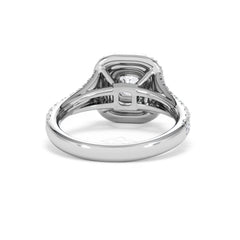 Anastasia Diamond Halo Engagement Ring in Platinum 1.30ct G/VS