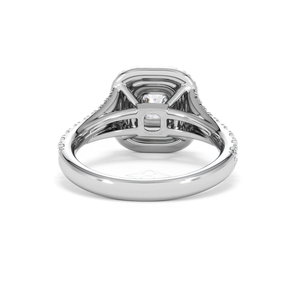 Anastasia Diamond Halo Engagement Ring in Platinum 1.30ct G/VS