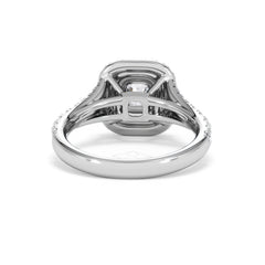 Anastasia Diamond Halo Engagement Ring in Platinum 1.30ct G/VS