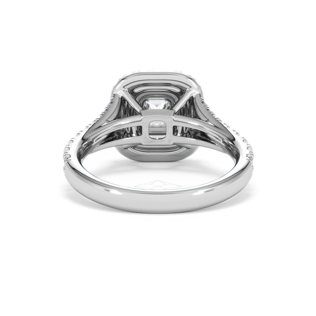 Anastasia Diamond Halo Engagement Ring in Platinum 1.30ct G/VS
