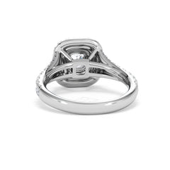 Anastasia Diamond Halo Engagement Ring in Platinum 1.30ct G/VS