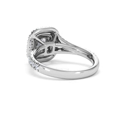 Anastasia Diamond Halo Engagement Ring in Platinum 1.30ct H/SI